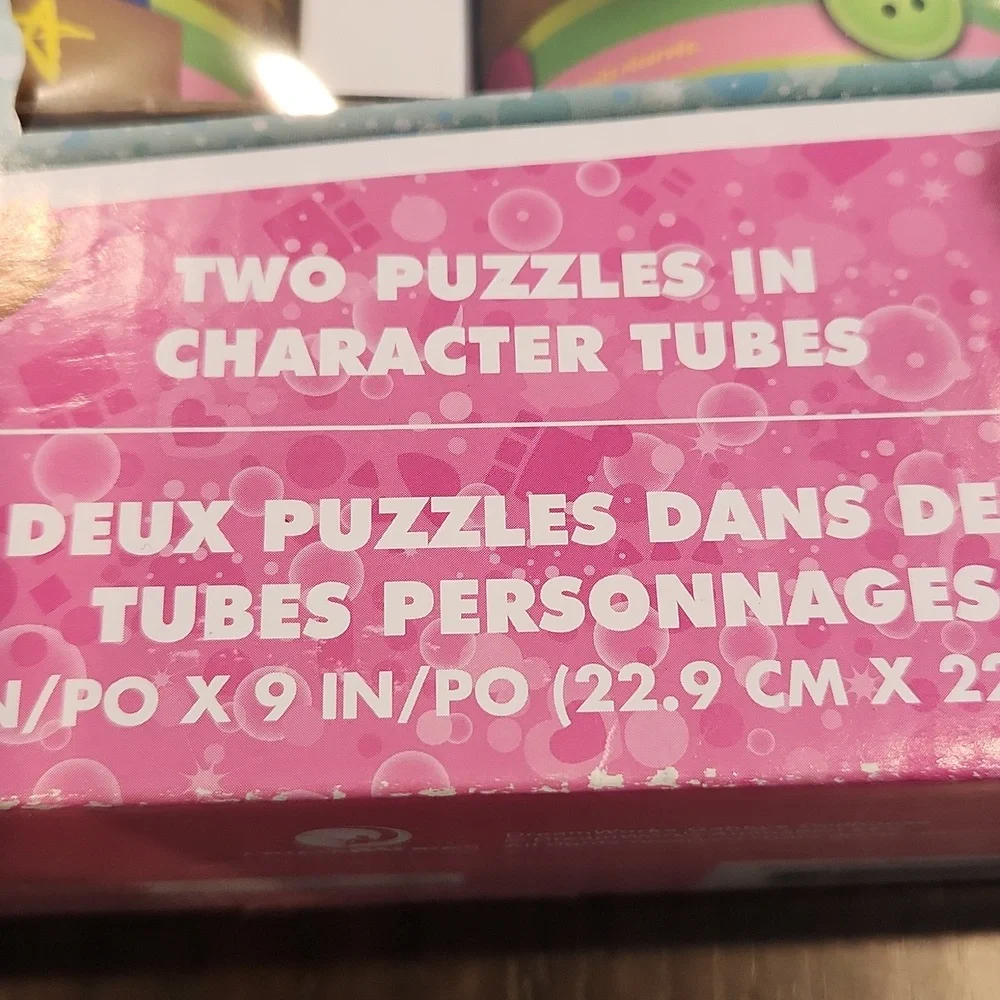 DreamWorks Gabby's Dollhouse, Two Puzzles in Character Tubes, New - Picture 14 of 15